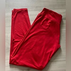 Satina Red women’s plus size leggings